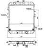 NRF 504110 Radiator, engine cooling